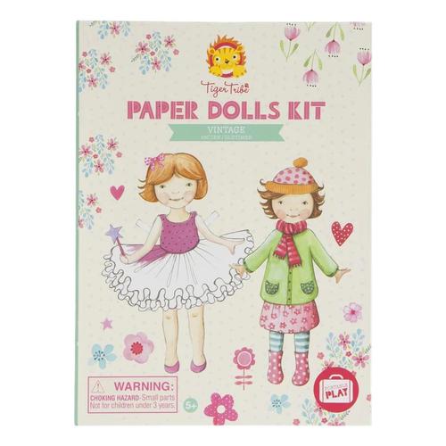 Tiger Tribe Vintage Paper Dolls Kit