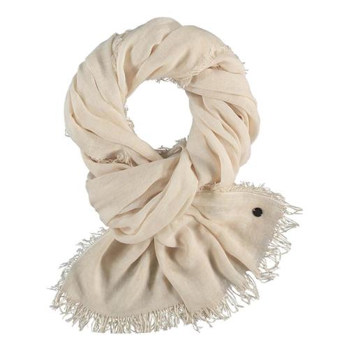 V. Fraas Optic Cold Dye Woven Wrap Scarf White_012