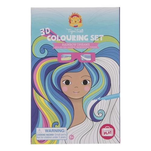 Tiger Tribe Rainbow Dreams 3D Coloring Set