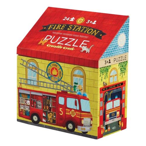 Crocodile Creek Fire Station 24-Piece Jigsaw Puzzle