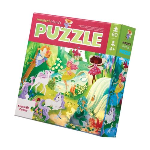 Crocodile Creek Magical Friends 60-Piece Holographic Jigsaw Puzzle
