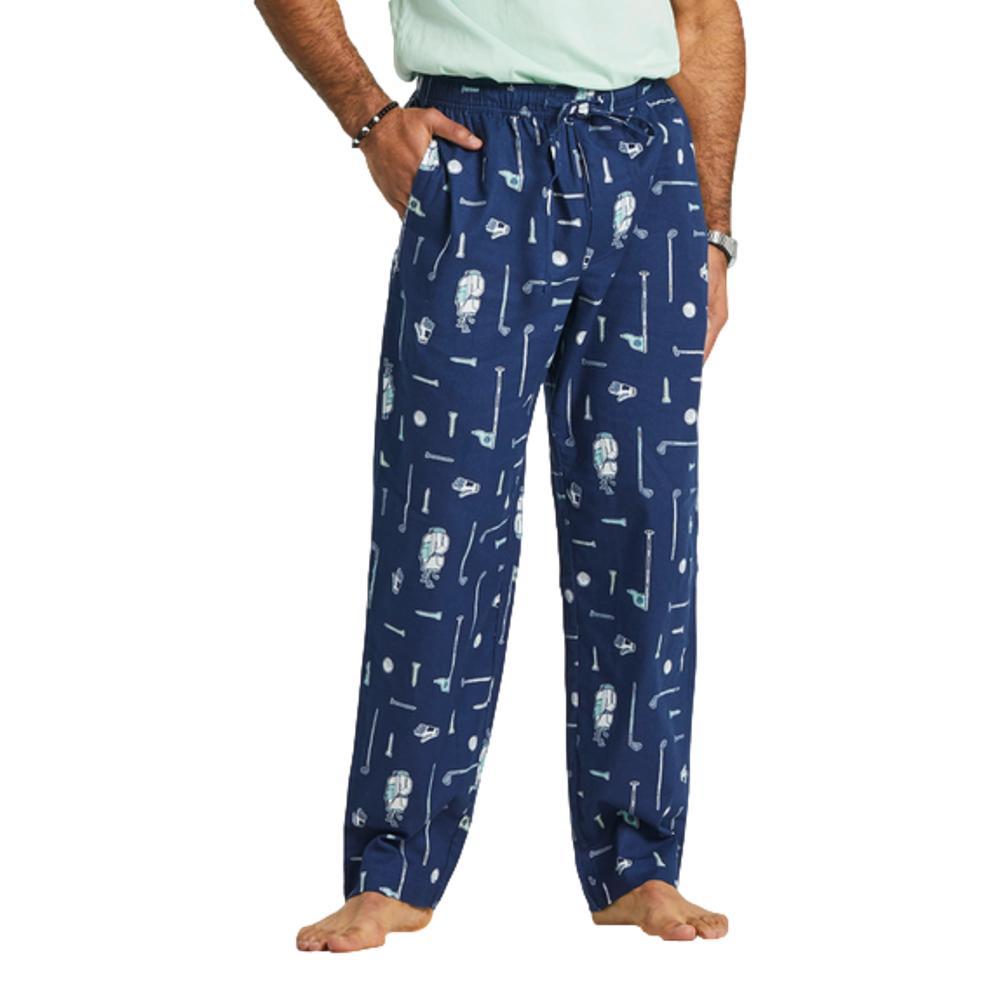 Life is Good Men's Golf More Pattern Classic Sleep Pants BLUE_GOLF