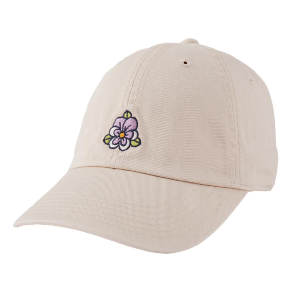 Life is Good Quirky Pansy Chill Cap BONE