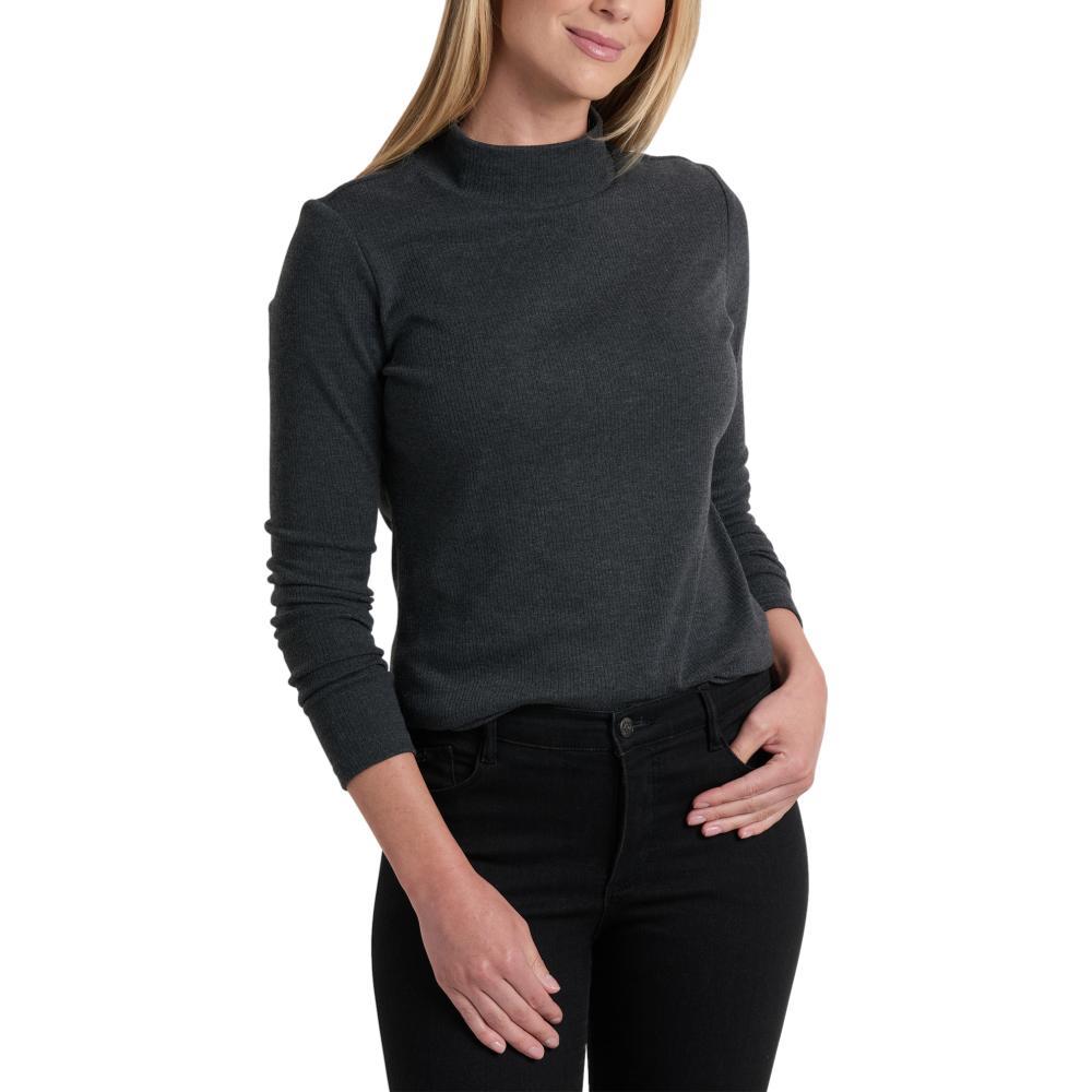 Kuhl Women's Verona Ribbed Long Sleeve Shirt CHARCOA_CH