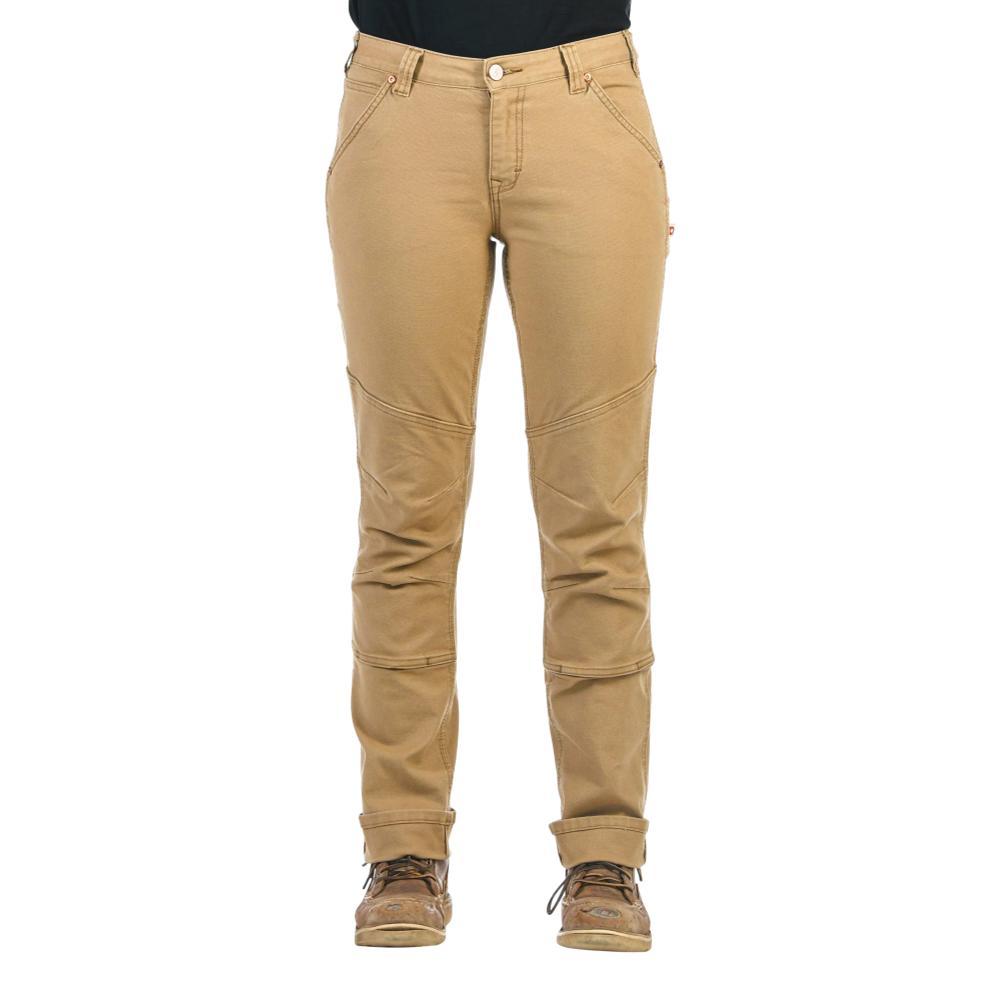 Dovetail Women's GO TO Stretch Canvas Pants BROWN_210