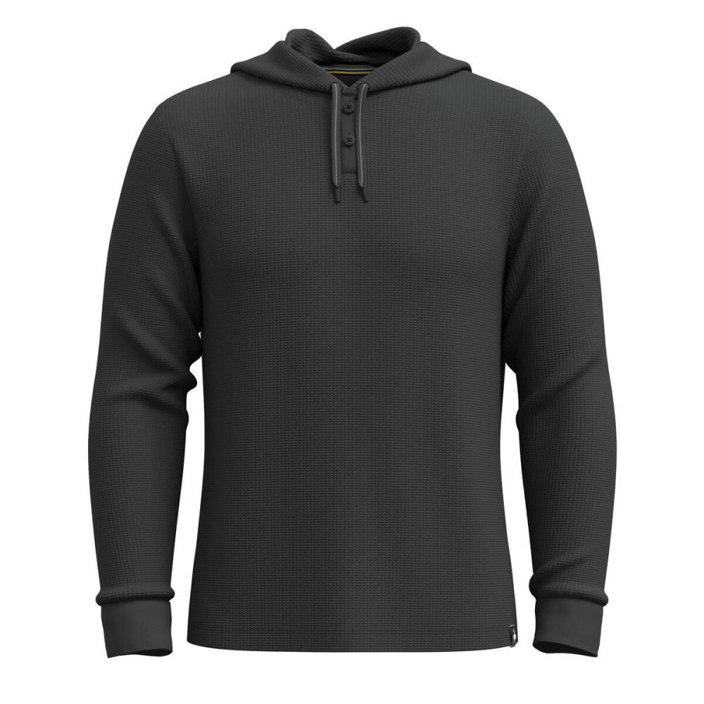 Smartwool Men's Waffle Henley Hoodie CHARCO_003