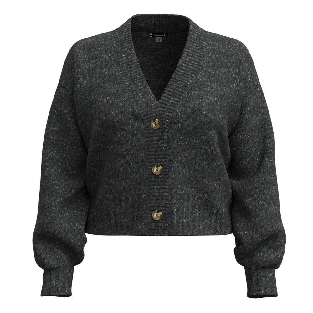 Smartwool Women's Cozy Lodge Cropped Cardigan Sweater CHARCO_010