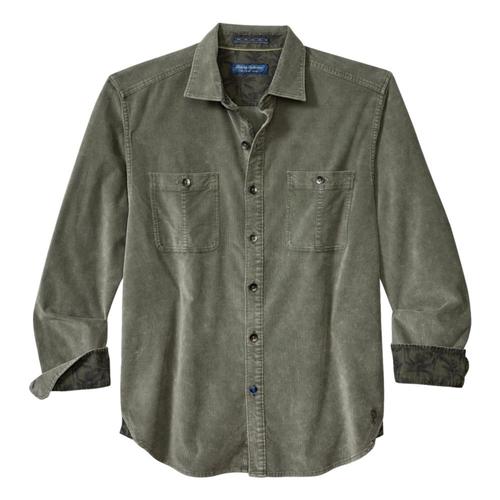 Tommy Bahama Men's Coastline Cord Stretch Sun Fade Shirt Fern_10847
