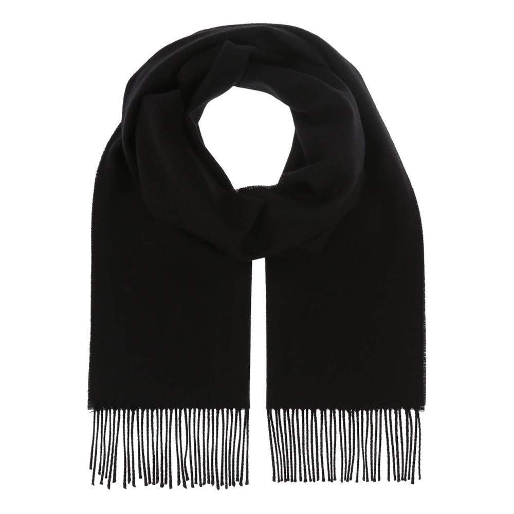 V. Fraas Solid Wool Woven Scarf BLACK_990