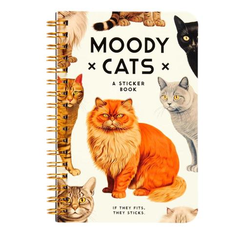 Moody Cats Sticker Book .