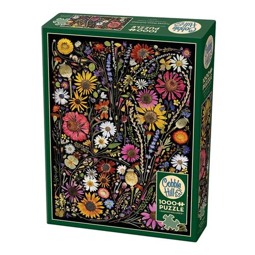 Cobble Hill Flower Press: Happiness 1000 Piece Jigsaw Puzzle
