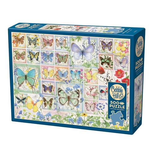 Cobble Hill Butterfly Tiles 500 Piece Jigsaw Puzzle
