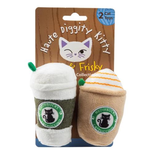 Haute Diggity Dog Meowbucks 2 Coffee Cups Catnip Cat Toys