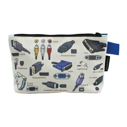 Unemployed Philosophers Guild Cables & Ports Zipper Bag