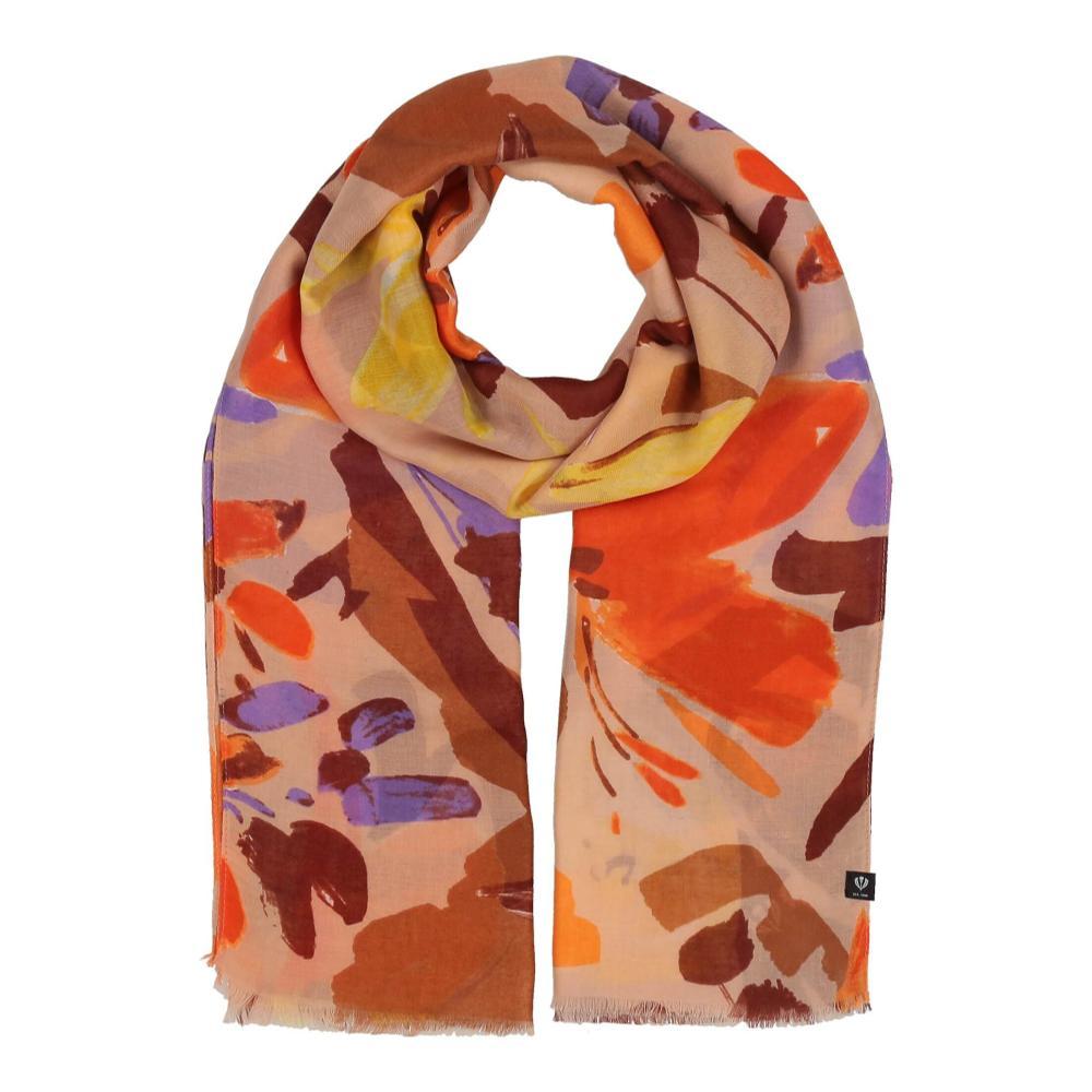 V. Fraas Sustainability Edition Wild Flower Recycled Scarf CAMEL_180