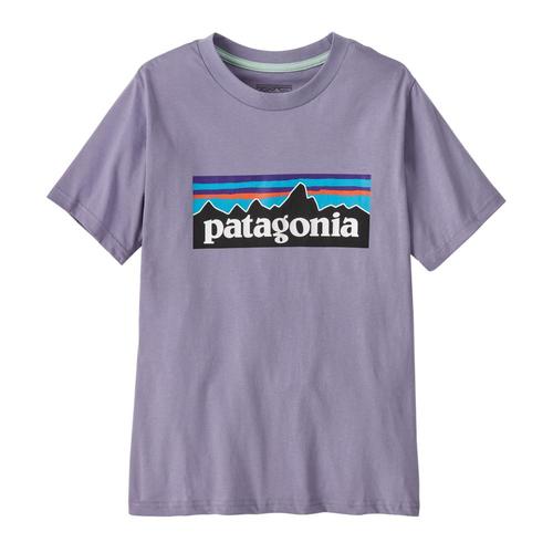 Patagonia Kids P-6 Logo T-Shirt Purple_rwco