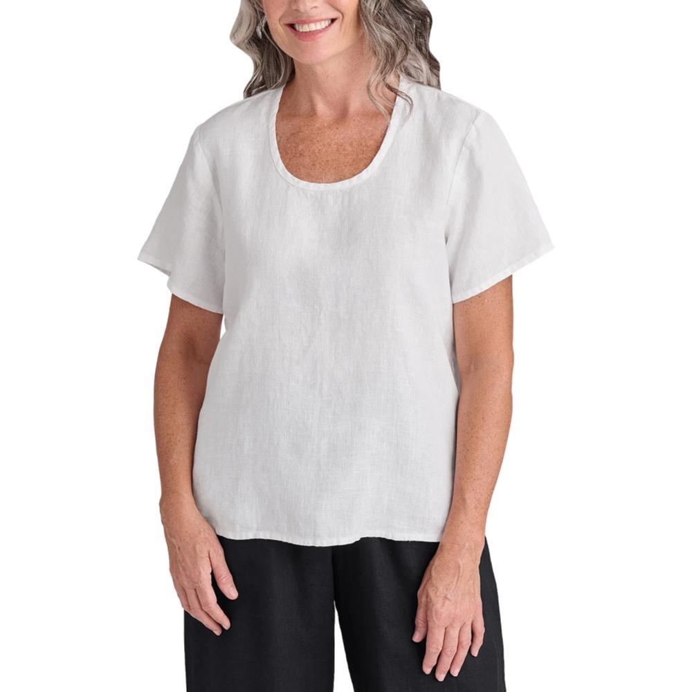 FLAX Women's Generous Fundamental Tee WHITE