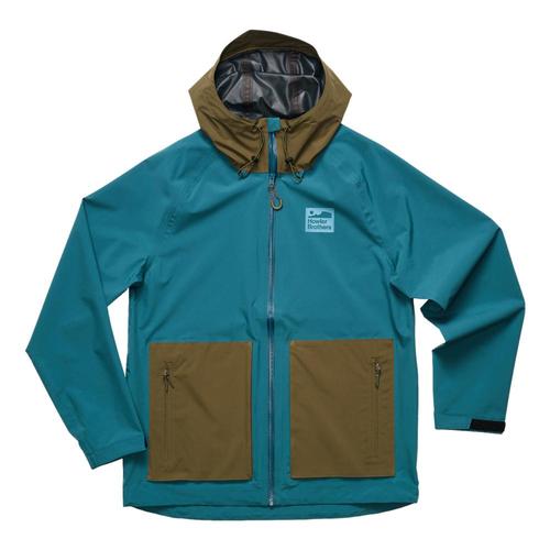 Howler Brothers Men's Storm Splitter Rain Shell Tealoliv_dar