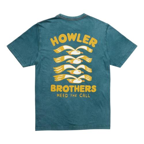 Howler Brothers Men's Flocka Seagulls Cotton T-Shirt Storm
