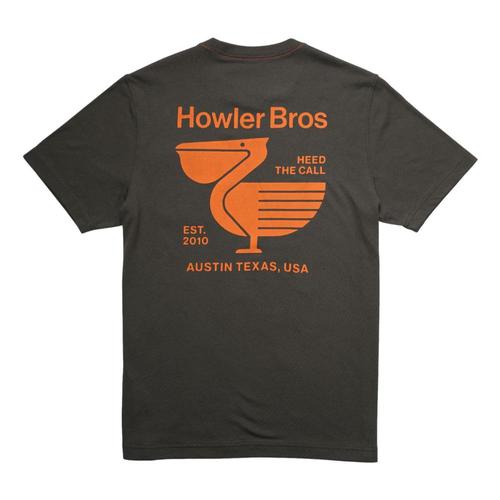 Howler Brothers Men's Pelican Postage Pocket T-Shirt Antiqueblack