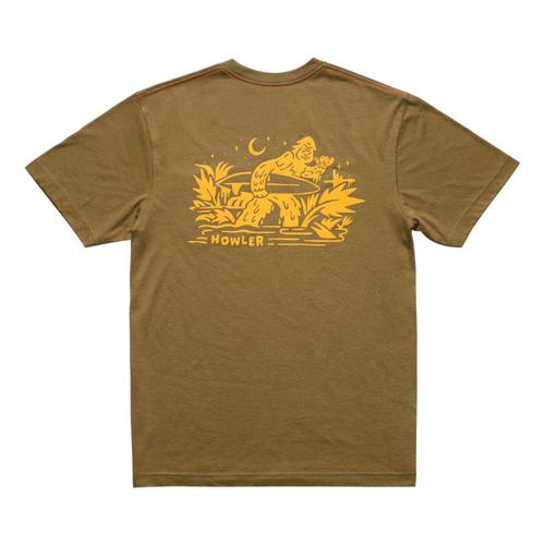 Howler Brothers Men's Squatch Rider Pocket T-Shirt Ivygreen