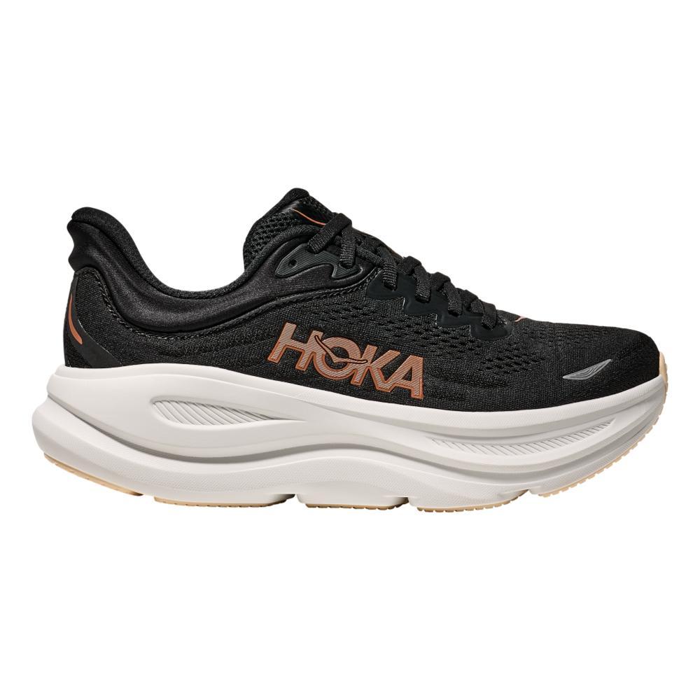 HOKA ONE ONE Women's Bondi 9 Road Running Shoes BLK.RSGLD_BRGL