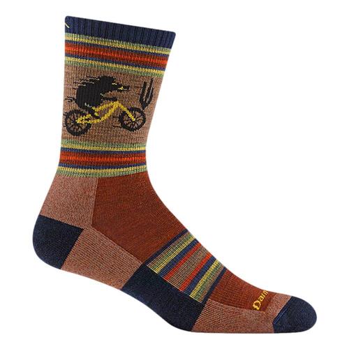 Darn Tough Men's Willoughby Micro Crew Lightweight Hiking Socks Chestnut