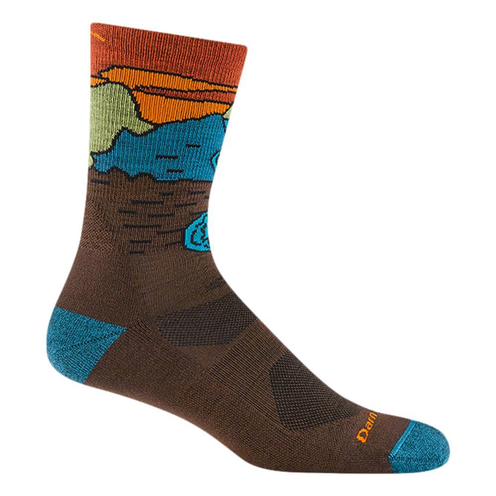Darn Tough Men's Chasing Waterfalls Micro Crew Lightweight Hiking Socks EARTH