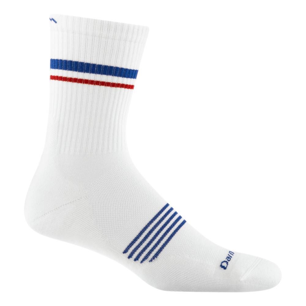 Darn Tough Men's Element Micro Crew Lightweight Running Socks WHITE