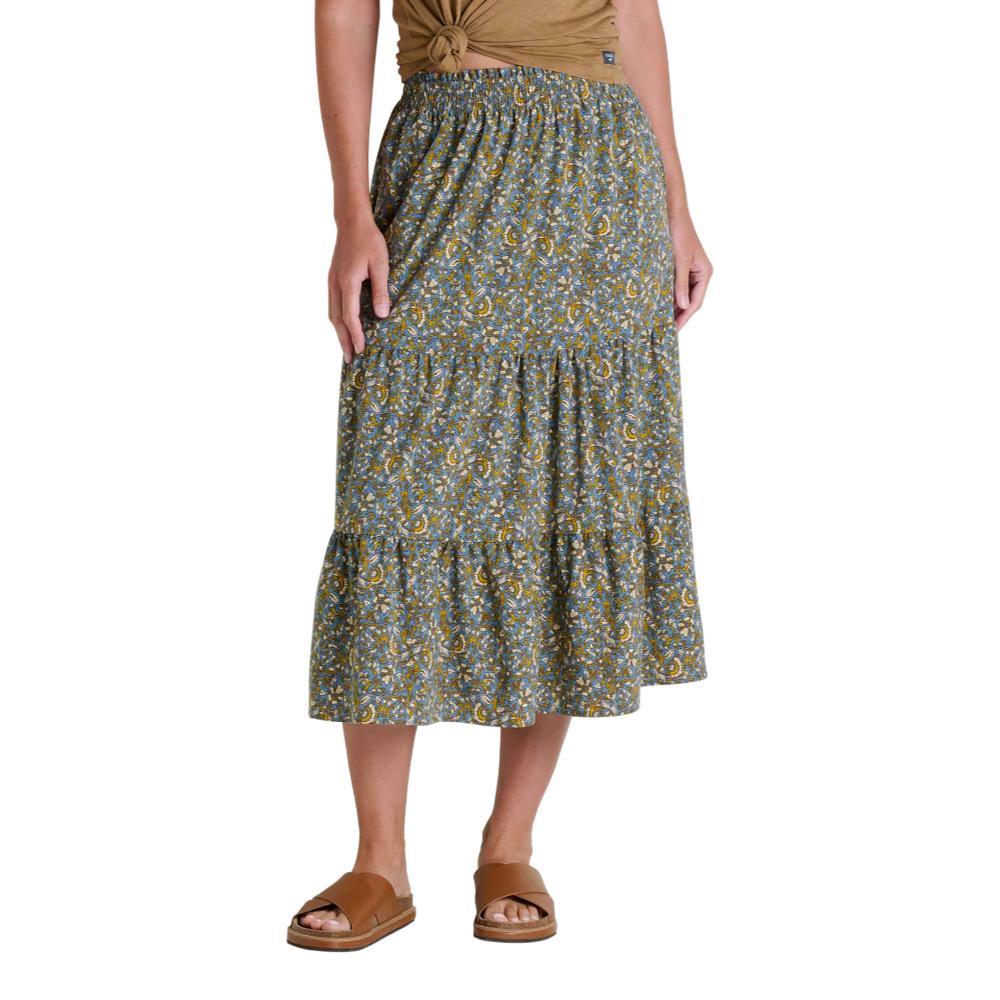 Toad&Co Women's Sunkissed Tiered Midi Skirt VINE_567