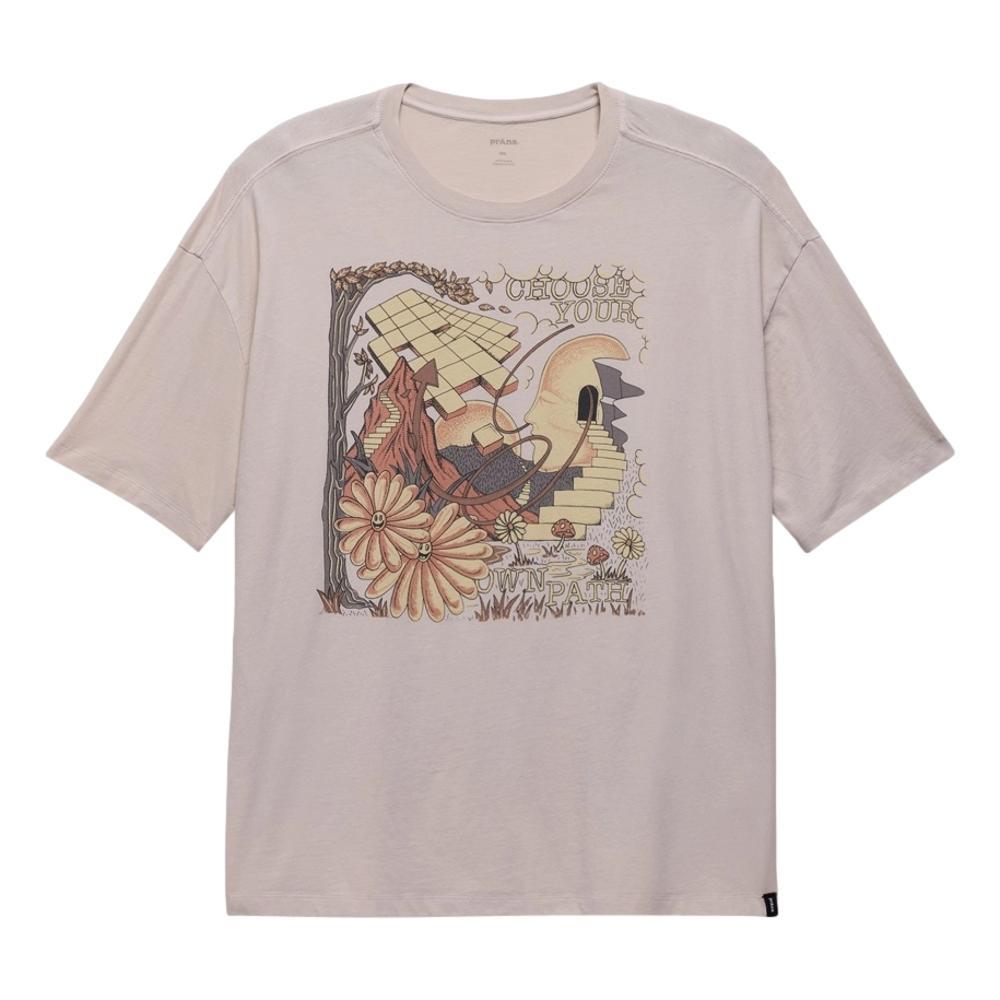 prAna Women's Everyday Graphic Oversized Tee ALMONDMINDER