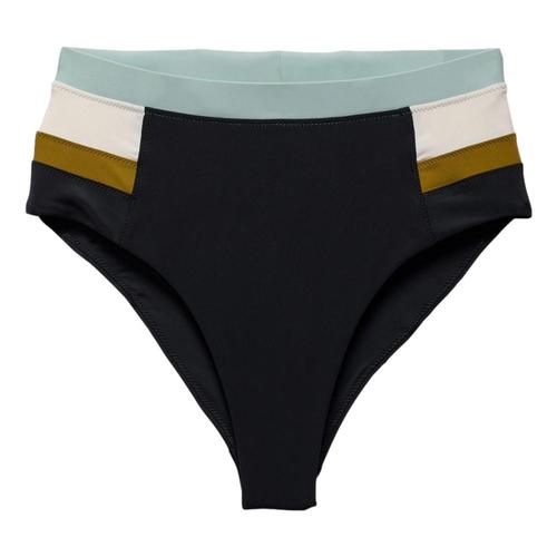 prAna Women's Baja Bound High Rise Swim Bottoms Black_001