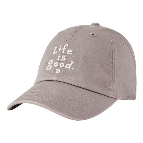 Life is Good LIG Vintage Wordmark Stacked Chill Cap Slategray