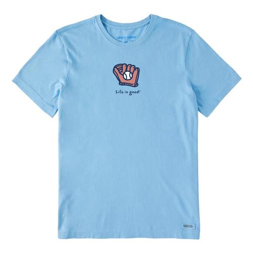 Life is Good Men's Ball & Glove Crusher Tee Coolblue