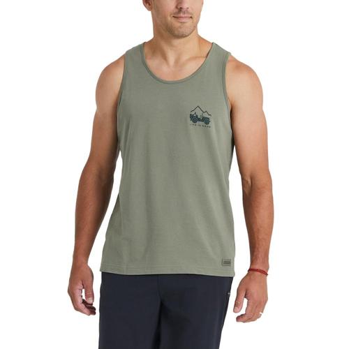 Life is Good Men's ATV Wander Crusher-LITE Tank Mossgreen