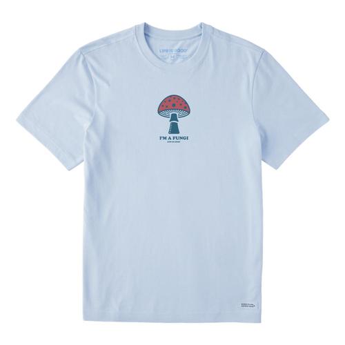 Life is Good Men's I'm a Fungi Crusher-LITE Tee Glacierblue