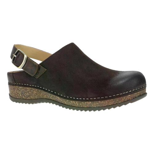 Dansko Women's Merrin Suede Mules Choc.Brn.Sd