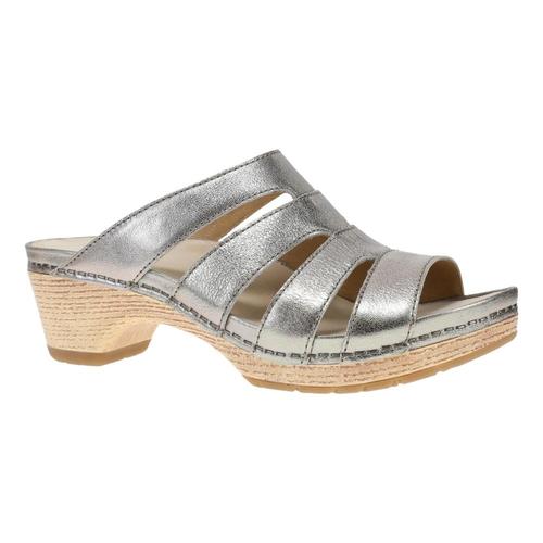 Dansko Women's Lyndi Platino Metallic Sandals Platn.Metl