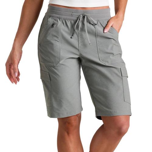 KUHL Women's Trekr Pull-On Cargo Shorts - 11in Inseam Stone_sto