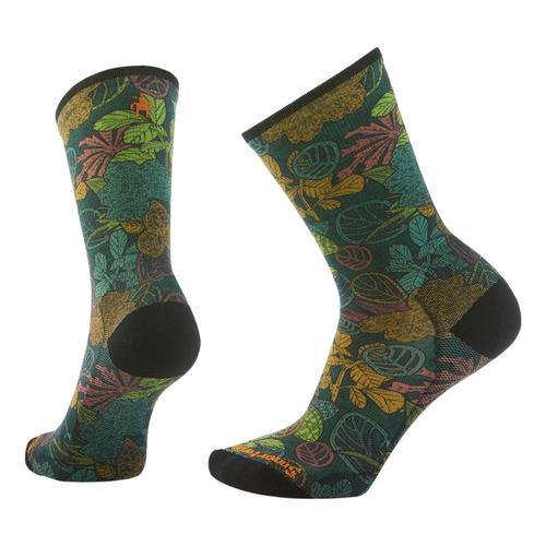 Smartwool Bike Aloha Forest Print Crew Socks Twilightblue_g74