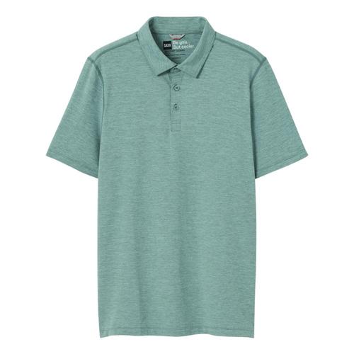 Saxx Men's DropTemp All Day Cooling UPF Performance Polo Sliver_slh