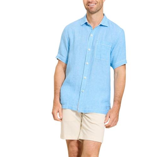 Tommy Bahama Men's Paradise Breezer Linen Short-Sleeve Shirt Blue_16726