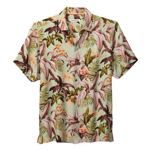 Tommy Bahama Men's Jaded Blooms Silk Camp Shirt Jade_3892
