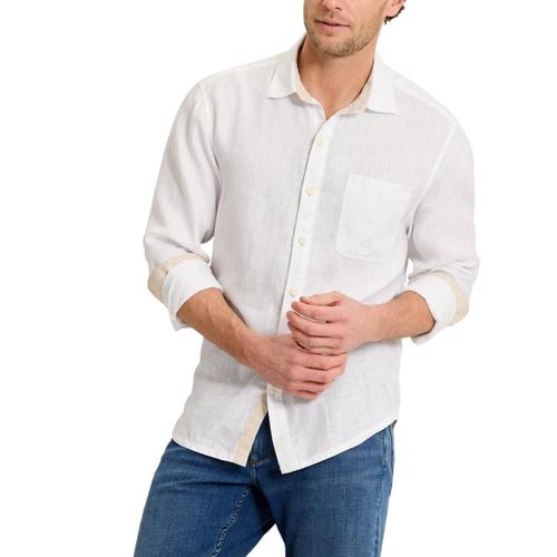 Tommy Bahama Men's Paradise Breezer Linen Long-Sleeve Shirt White_033