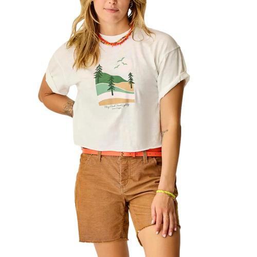 Carve Designs Women's Parker Graphic Tee Cloud_046
