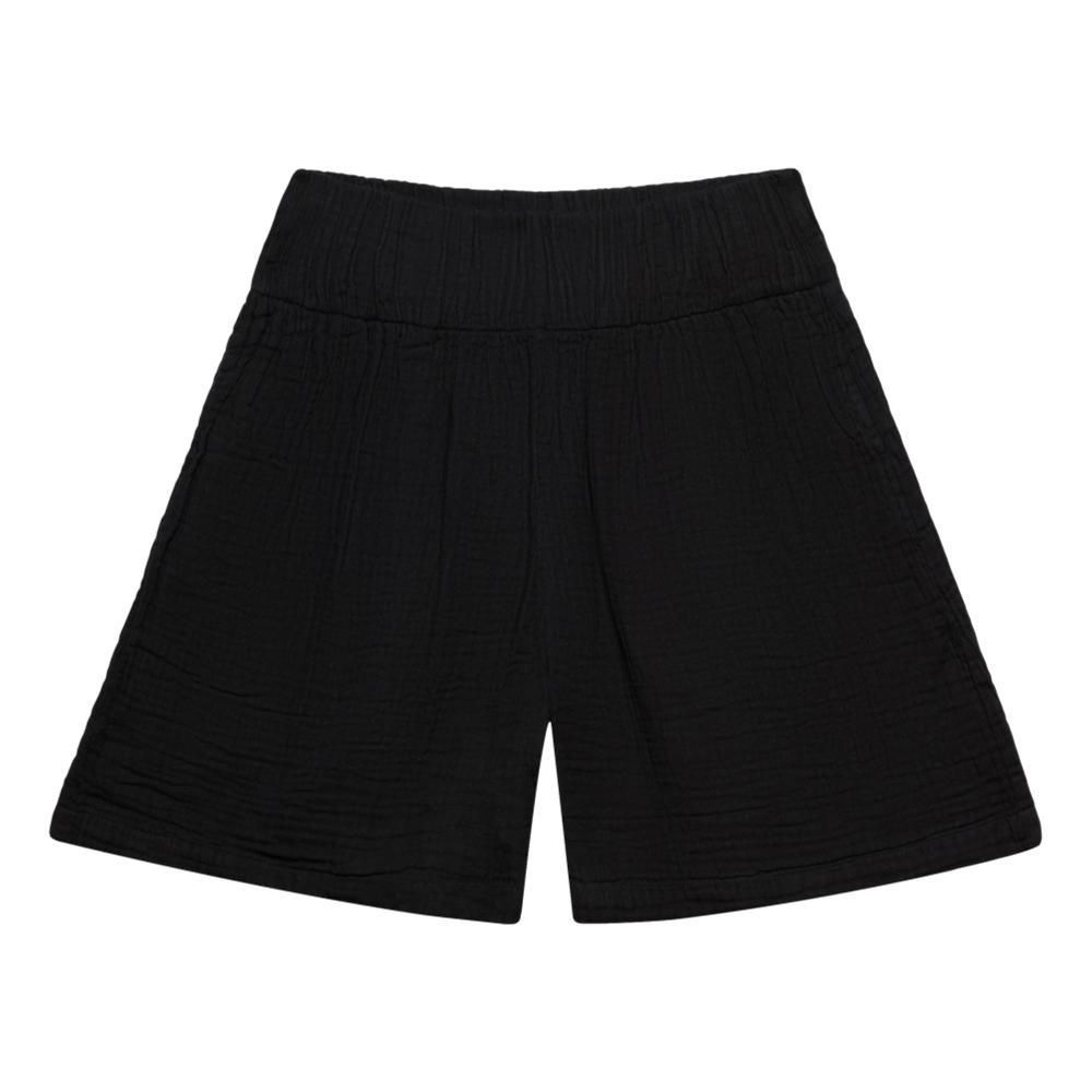 Honest Cotton Women's Crinkle Cotton Shorts BLACK