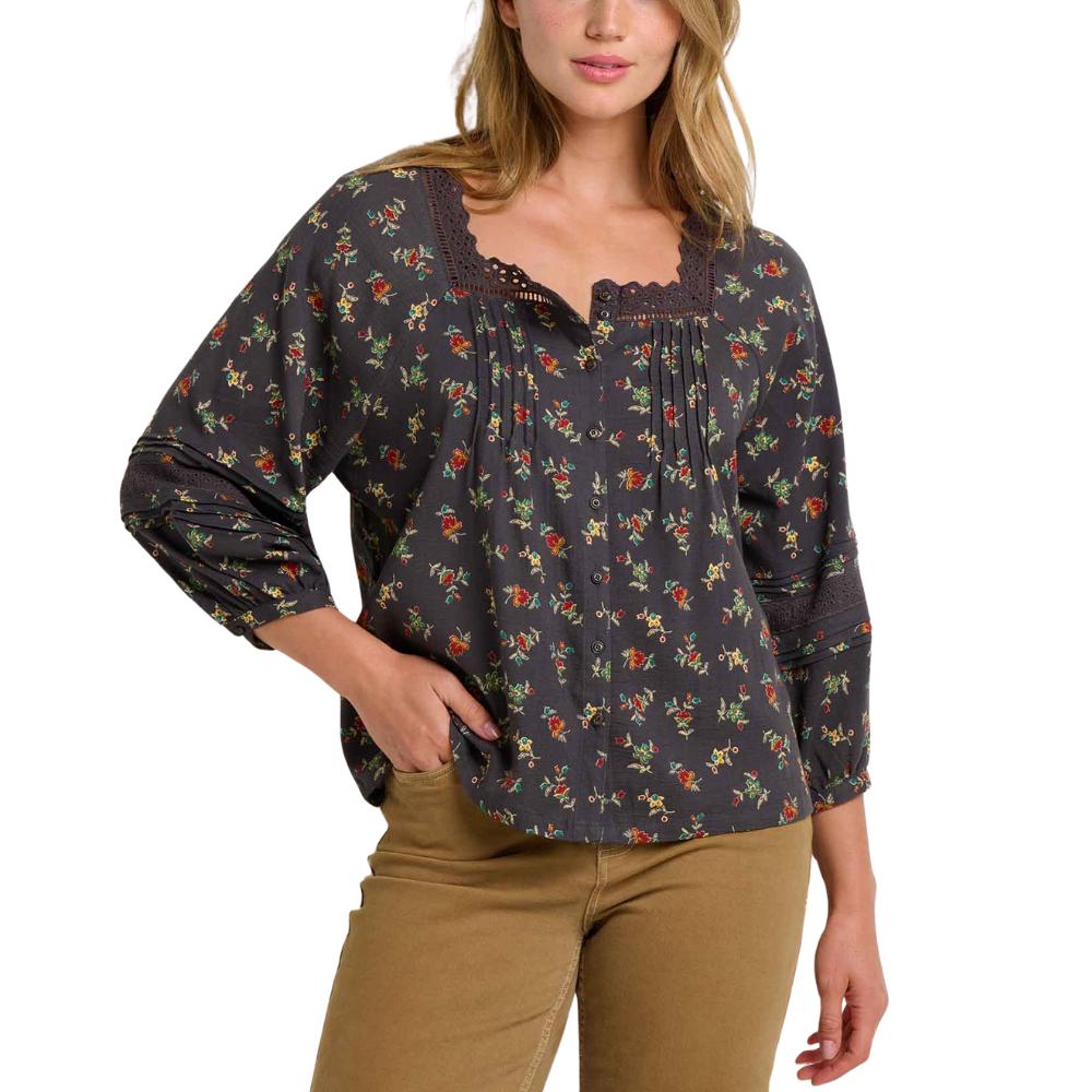 Débardeur Femme TOAD & CO Manzana Boutonné Devant - Taille L - Couleur Aigrette